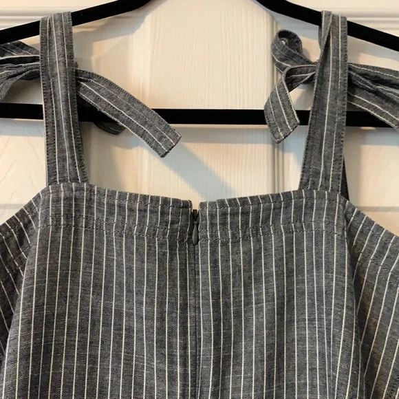 Express Chambray Pin Striped Dress - Picture 8 of 8